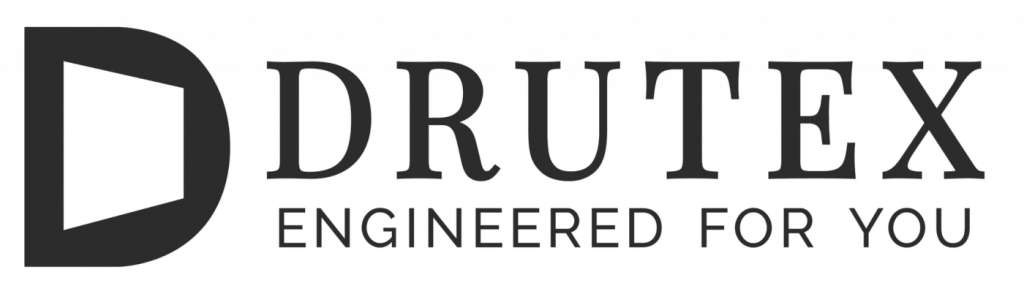 Logo der Firma Drutex, dem Fensterspezialisten