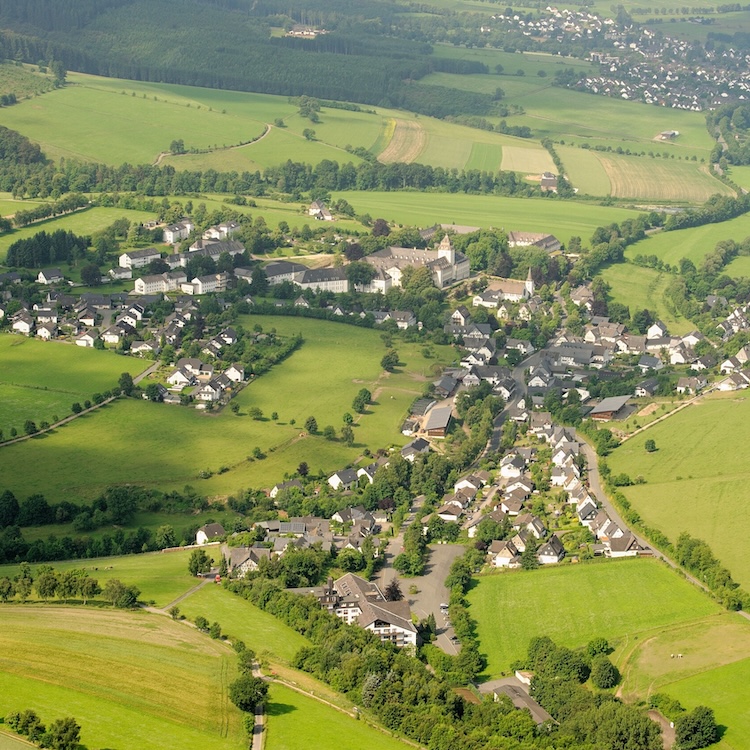 Grafschaft aus der Vogelperspektive